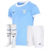 Camisa de Futebol Lazio Equipamento Principal Infantil 2025-26 Manga Curta (+ Calças curtas)